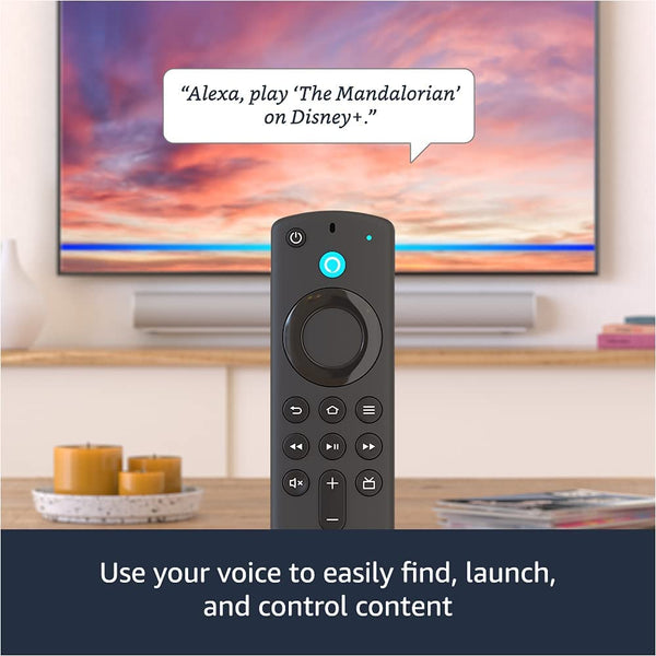 Fire TV Stick 4K con la más reciente generación de control remoto por voz Alexa (incluye controles de televisión), Dolby Vision